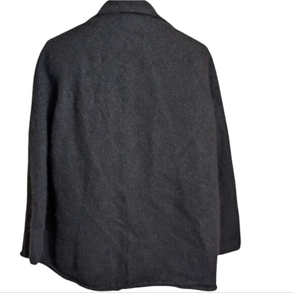 525 America Cashmere Black Open Front Cardigan - Picture 5 of 8